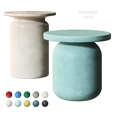 Modern Ceramic Coffee Table PANAREA 3D model image 1 