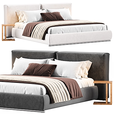 Flexform Asolo Bed 2015 Edition 3D model image 1 