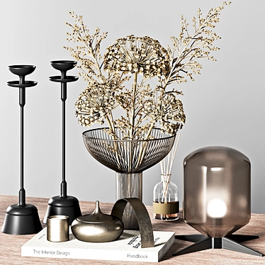 Modern Decorative Set 3D Model 3D model image 1 