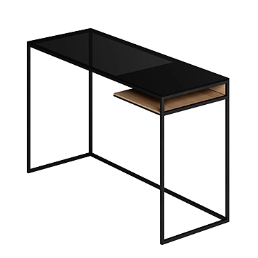 Minimalist Rectangular Writing Desk 3D model image 1 