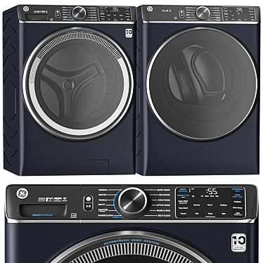 GE Washer Dryer Duo : Energy-Efficient Combo 3D model image 1 