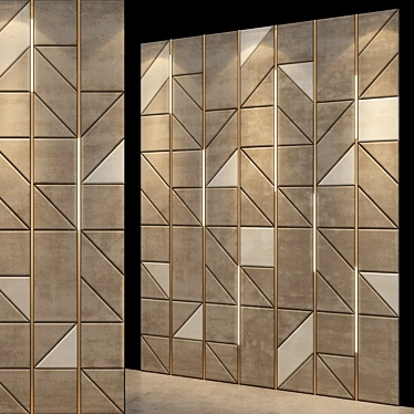  Stylish 3D Wall Panel Kit 3D model image 1 