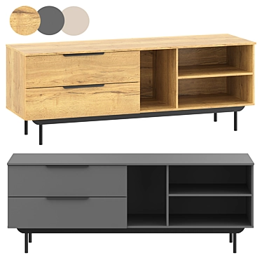 Modern TV Stand Kvelen 1 3D model image 1 