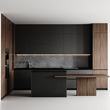 Modern Kitchen 2015 Design 3D model image 1 