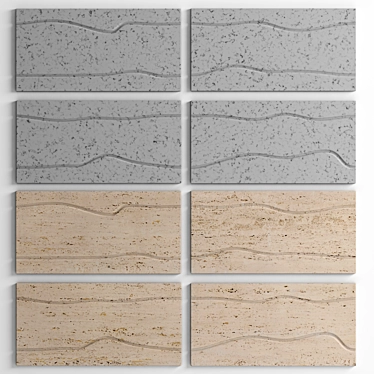 Luxury Marble Wall Tiles, 600x300mm 3D model image 1 