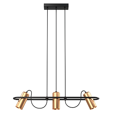 Vele Luce Hanging Light 3 Bulbs 3D model image 1 