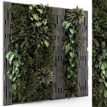 Vertical Garden Wooden Base Set 3D model image 1 