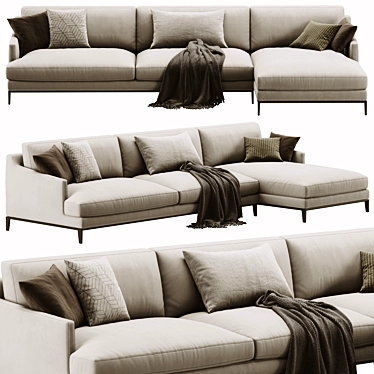 Modern Poliform Bellport Sofa 3Ds 3D model image 1 