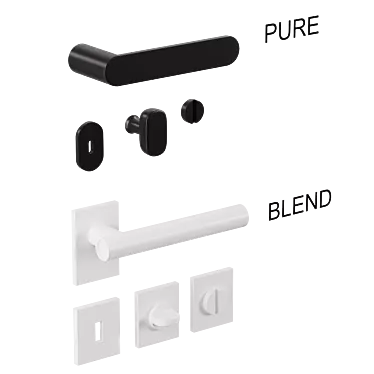 DND Door Handles Set Variety 3D model image 1 