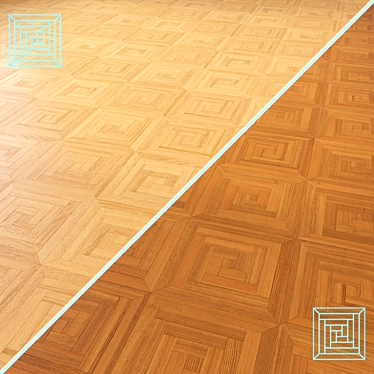 Premium 3D Wood Flooring Model 3D model image 1 