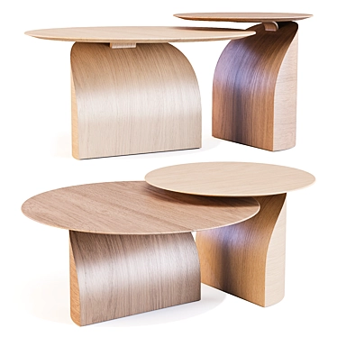 Swedese: Savoa Coffee Side Tables 3D model image 1 