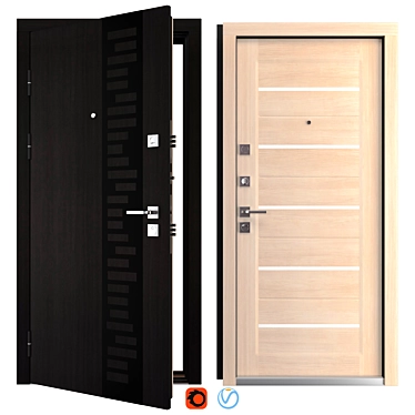 Thermo Техно Metal Entrance Door 3D model image 1 