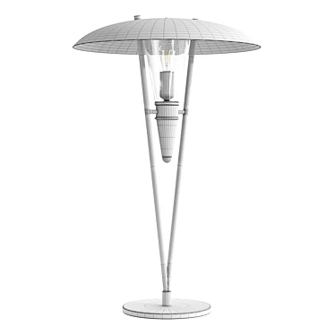 Marina Art Deco Table Lamp 3D model image 1 