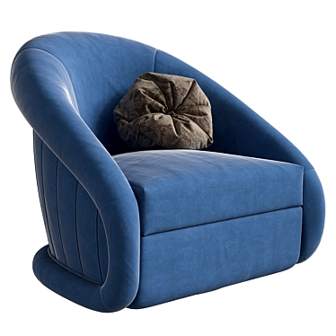 Regal Swivel Accent Chair 3D model image 1 