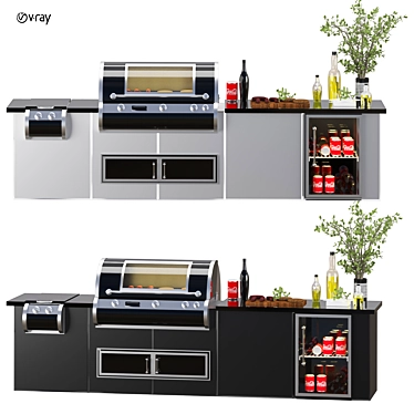 2015 Outdoor Kitchen 3D Model 3D model image 1 