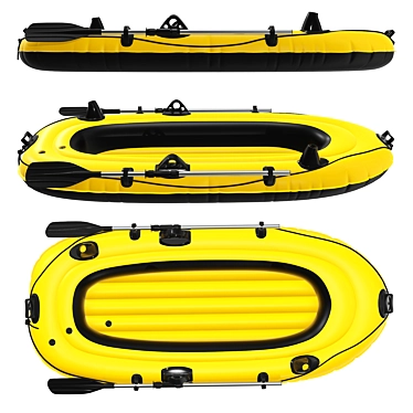 Inflatable Boat 01, Detailed 3D 3D model image 1 