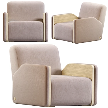 Modern Design OSCAR Armchair 3D model image 1 