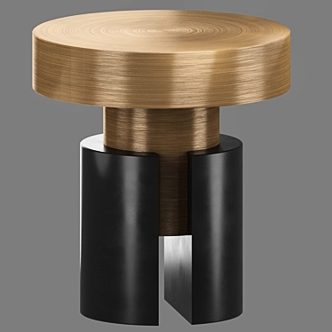 Modern Round Coffee Table Lalume 3D model image 1 