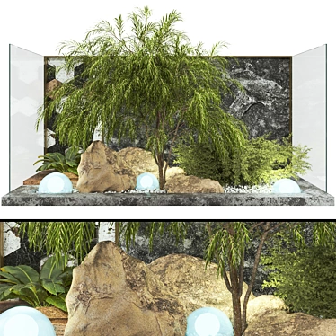 Decorative Garden Plant Collection Set 3D model image 1 