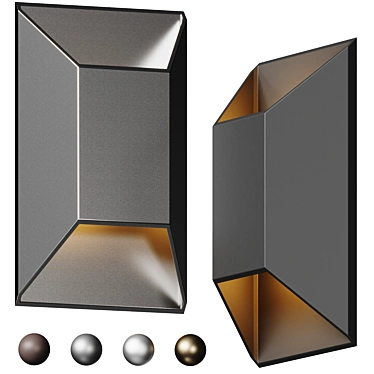 Modern Outdoor Wall Sconce 3D model image 1 