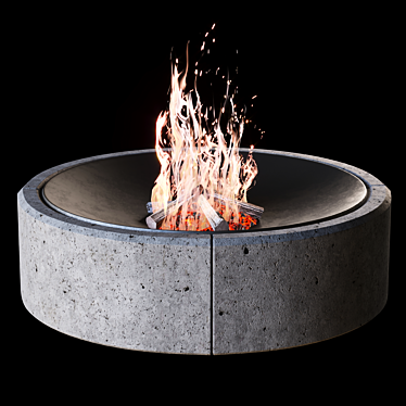 Outdoor Fire Pit 1380mm Diameter 3D model image 1 