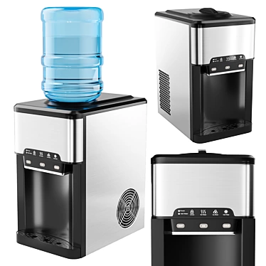 3-in-1 Water Cooler with Ice Maker 3D model image 1 