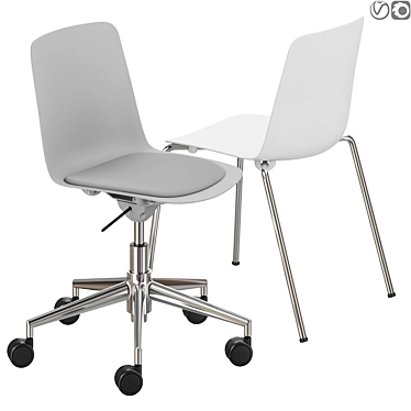 Premium Geometric Chair: Colos Vesper 3D model image 1 