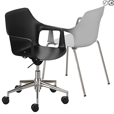 Vesper 2 Polygonal Chair Sculpture 3D model image 1 