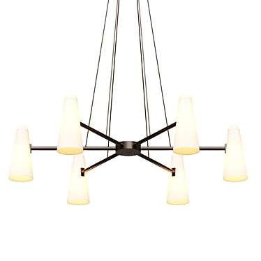 Montfaucon Hanging Chandelier 3D model image 1 