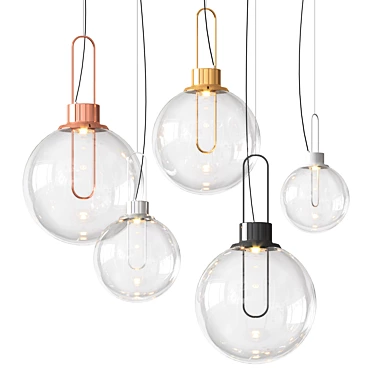 Modern Orb Pendant Light 3D model image 1 