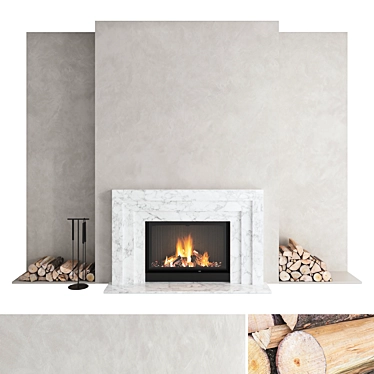 Romotop IMPRESSION 2G Fireplace Wall 3D model image 1 