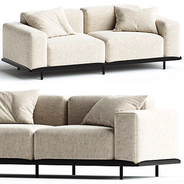 Modern Comfort Arflex Claudine Sofa 3D model image 1 