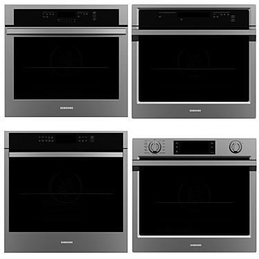 Samsung Electric Wall Ovens Set 3D model image 1 