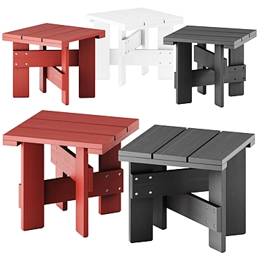 Minimalist Outdoor Table - Hay 3D model image 1 