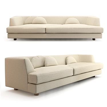 Hornbake Serene Square Sofa 3D model image 1 