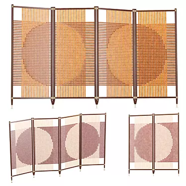 POLTRONA FRAU Deluxe Room Divider 3D model image 1 