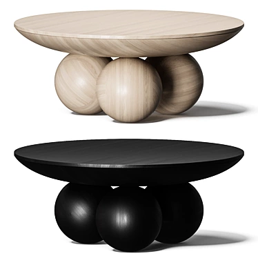 Sonali Round Coffee Table, Vray/Corona 3D model image 1 