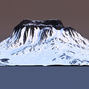 Snowy Mountain Model 3D model image 1 