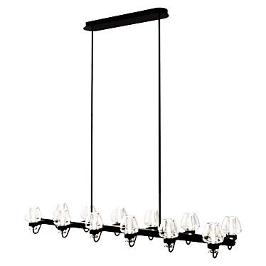 Linear Pendant Chandelier 3D model image 1 