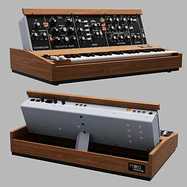  MiniMoog Analog Synthesizer (1970-1982) 3D model image 1 