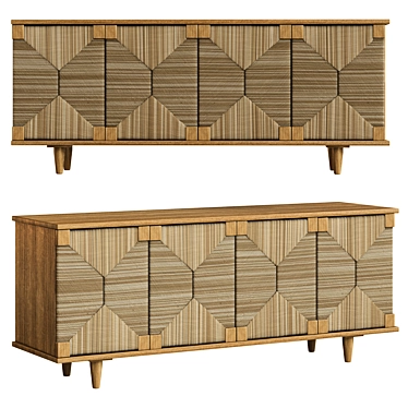 Teak Sideboard by Alchemy_FINE HOME 3D model image 1 