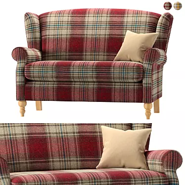 Cozy Sherlock Small Sofa 3D model image 1 