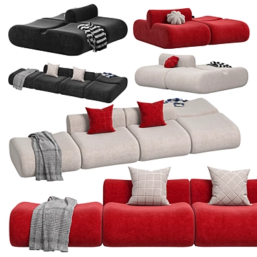 Modular Lemmy Sofa Set 3D model image 1 