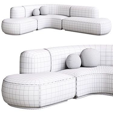 Bjorn Collection Corona Sofa 3D model image 1 