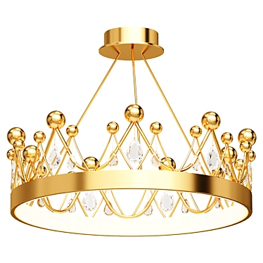 Crown Chandelier Pendant Light 3D model image 1 