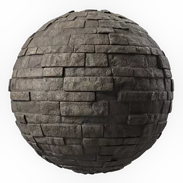 Premium Stone Wall Material 4K 3D model image 1 