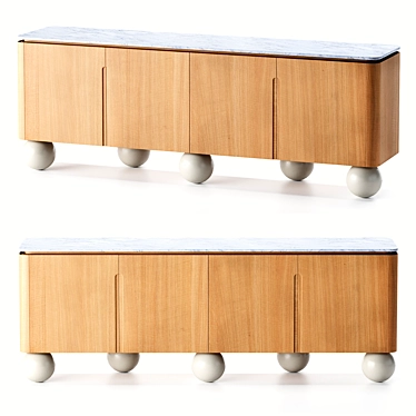 Modern City Dresser by CornerDesign 3D model image 1 