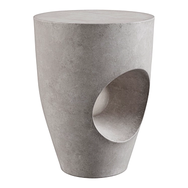 Constance Ceramic Accent Stool 3D model image 1 