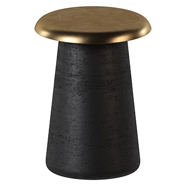 Modern Black Side Table: Cassilis 3D model image 1 