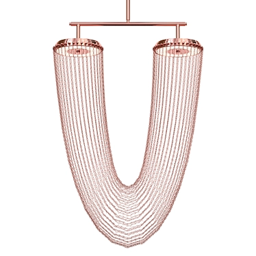 Copper Otero Pendant Light 3D model image 1 